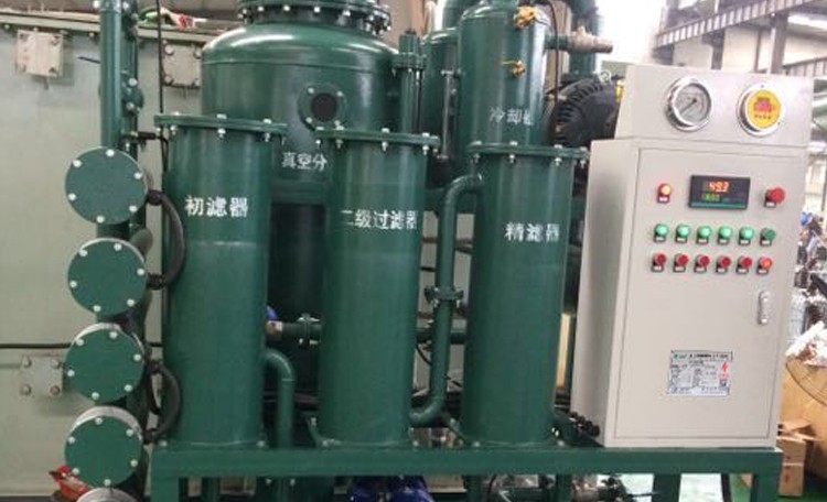 ZJA6高效雙級真空濾油機河北高晶電器設備有限公司使用現場(chǎng)